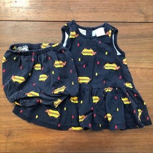 Hanna Andersson cotton dress set 12-18m (75cm)